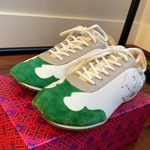 NWT Tory Burch Leather Printed Sneakers